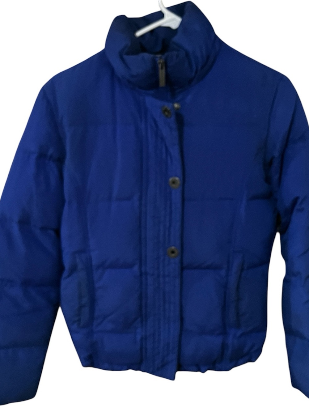 Calvin Klein Cobalt Blue Fitted Puffer Jacket